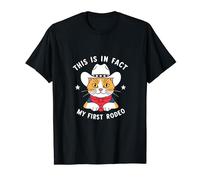 Funny Cowboy Cat This Is In Fact My First Rodeo T-Shirt