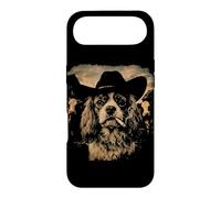 Funny Cowboy Cavalier King Charles Spaniel Smoking Cigarette Case for iPhone Air