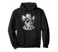 Funny Cowboy Chihuahua Sheriff Dog Western Rodeo Desert Pullover Hoodie