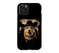 Funny Cowboy Corgi Smoking Cigarette Dog Lover Meme Case for iPhone 11 Pro