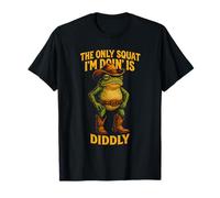 Funny Cowboy Frog Graphic The Only Squat I’m Doin’ is Diddly T-Shirt