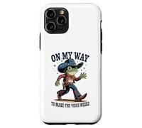 Funny Cowboy Frog On My Way To Make The Vibes Weird Case for iPhone 11 Pro