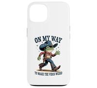 Funny Cowboy Frog On My Way To Make The Vibes Weird Case for iPhone 13