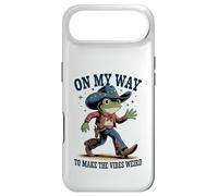 Funny Cowboy Frog On My Way To Make The Vibes Weird Case for iPhone Air
