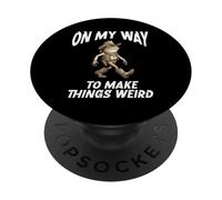 Funny Cowboy Frog On My Way To Make Things Weird PopSockets Adhesive PopGrip