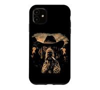 Funny Cowboy German Shorthaired Pointer Smoking Cigarette Case for iPhone 11