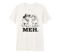 Funny Cowboy Goat Meh Premium T-Shirt