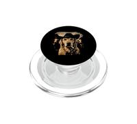 Funny Cowboy Golden Retriever Smoking Cigarette Dog Meme PopSockets PopGrip for MagSafe