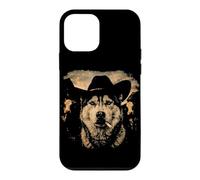 Funny Cowboy Husky Smoking Cigarette Dog Lover Meme Case for iPhone 12 mini