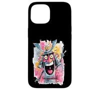 Funny Cowboy Peace Graffiti Pop Character Graphic Art Face Case for iPhone 15
