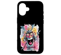 Funny Cowboy Peace Graffiti Pop Character Graphic Art Face Case for iPhone 16