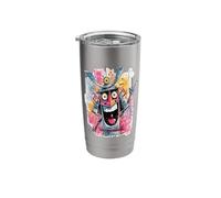 Funny Cowboy Peace Graffiti Pop Character Graphic Art Face Stainless Steel Insulated Tumbler