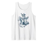 Funny Cowboy Raccoon Rodeo Tank Top