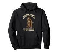 Funny Cowboy Skeleton Wife Quote I DO WHAT I WANT Pullover Hoodie