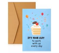 Funny Coworker Birthday Card, Happy Birthday Card Humorous Work Friend Greeting Card Office Birthday Gifts for Boss Managers Employer Leader Colleagues