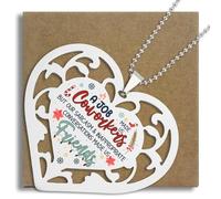 Funny Coworker Christmas Ornaments, “A Job Made Us Coworkers, Sarcasm Made Us Friends” Heart Shaped Ornament for Work Besties, Colleague Appreciation Keepsake S2X14