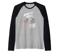 Funny Coworker Leaving Goodbye Admit It You Will Sarcasm Raglan Baseball Tee