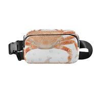 Funny Crab Fashionable Fanny Waist Pack for Women Men Teens Waterproof Crossbody Sport Bag with Adjustable Strap for Travel Vacation Running, Funny Crab, One Size