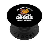 Funny Crab Rangoon Lifting Goons in my mouth PopSockets Adhesive PopGrip