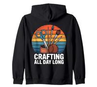 Funny Crafting Crafter Crafty Art Design Hobby Hobbies Zip Hoodie