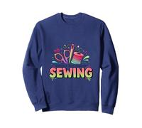 Funny Crafty Sewing Lover Obsessed With Learning Sewing Sweatshirt