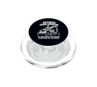 Funny Crane Operator Retirement Heavy Lifting Humor PopSockets PopGrip for MagSafe