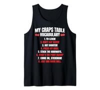 Funny Craps Vocabulary Craps Night Tank Top