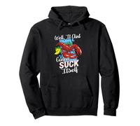 Funny Crawfish Well It Aint Gonna Suck Itself Crab Eating Pullover Hoodie