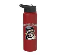 Funny Crayon Eater Boot Camp Soldier Corps Armed Forces Vet Stainless Steel Insulated Water Bottle