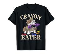 Funny Crayon Eater Bulldog Our Troop Father My Military Crew Value Graphic T-Shirt