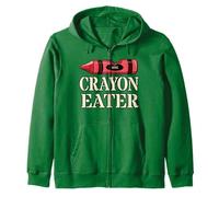 Funny CRAYON EATER Grunt Squad Military Soldier Jarhead Meme Zip Hoodie
