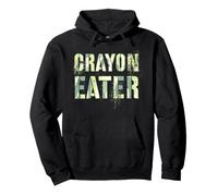 Funny CRAYON EATER Proud Corp Military Armed Forces Dad Joke Pullover Hoodie