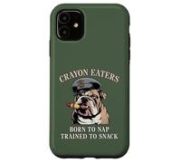 Funny CRAYON EATERS Born To Nap Snack Team Military Soldier Case for iPhone 11