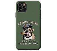 Funny CRAYON EATERS Born To Nap Snack Team Military Soldier Case for iPhone 11 Pro Max