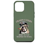 Funny CRAYON EATERS Born To Nap Snack Team Military Soldier Case for iPhone 12 Pro Max