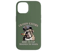 Funny CRAYON EATERS Born To Nap Snack Team Military Soldier Case for iPhone 14