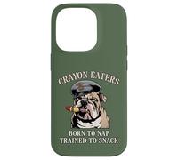 Funny CRAYON EATERS Born To Nap Snack Team Military Soldier Case for iPhone 14 Pro