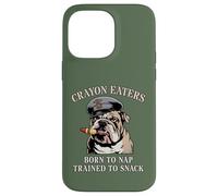 Funny CRAYON EATERS Born To Nap Snack Team Military Soldier Case for iPhone 14 Pro Max