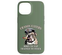 Funny CRAYON EATERS Born To Nap Snack Team Military Soldier Case for iPhone 15