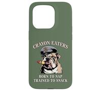 Funny CRAYON EATERS Born To Nap Snack Team Military Soldier Case for iPhone 15 Pro