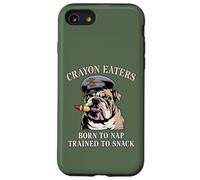 Funny CRAYON EATERS Born To Nap Snack Team Military Soldier Case for iPhone SE (2020) / 7/8