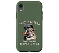 Funny CRAYON EATERS Born To Nap Snack Team Military Soldier Case for iPhone XR