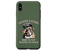 Funny CRAYON EATERS Born To Nap Snack Team Military Soldier Case for iPhone XS Max