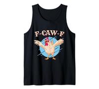 Funny Crazy Chicken F-Caw-F Sound Adult Men Women Tank Top