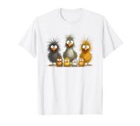 Funny Crazy Chicken Family Eagerlys Colorful Farm Animal T-Shirt