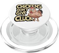 Funny Crazy Chicken Lady Cluck Off Antisocial Farmer Humor PopSockets PopGrip for MagSafe