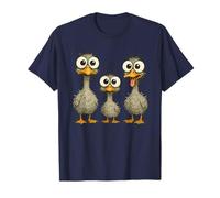 Funny Crazy Goose Family Mama Goose Papa Goose with Baby T-Shirt
