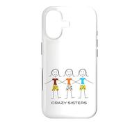 Funny Crazy Sisters Design, Three Sisters 3 Sisters Case for iPhone 17