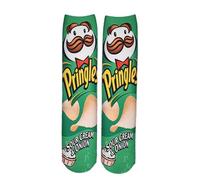 Funny Crazy Socks Mens Boys Kids Colourful Cool 3D Print Food Graphics Novelty Athletic Socks Gift one size (P1)