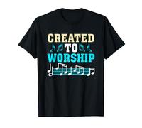 Funny Created To Worship Piano For Men Women Piano T-Shirt